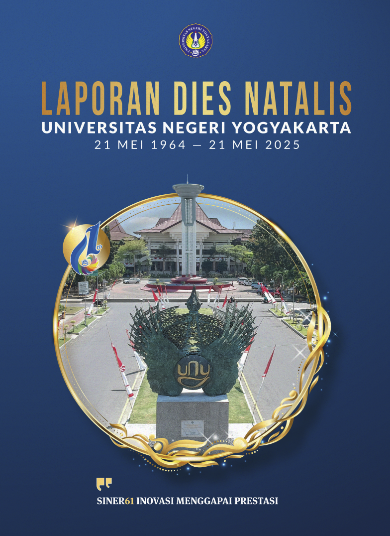 Cover laporan Dies Natalis ke-61 UNY 2025