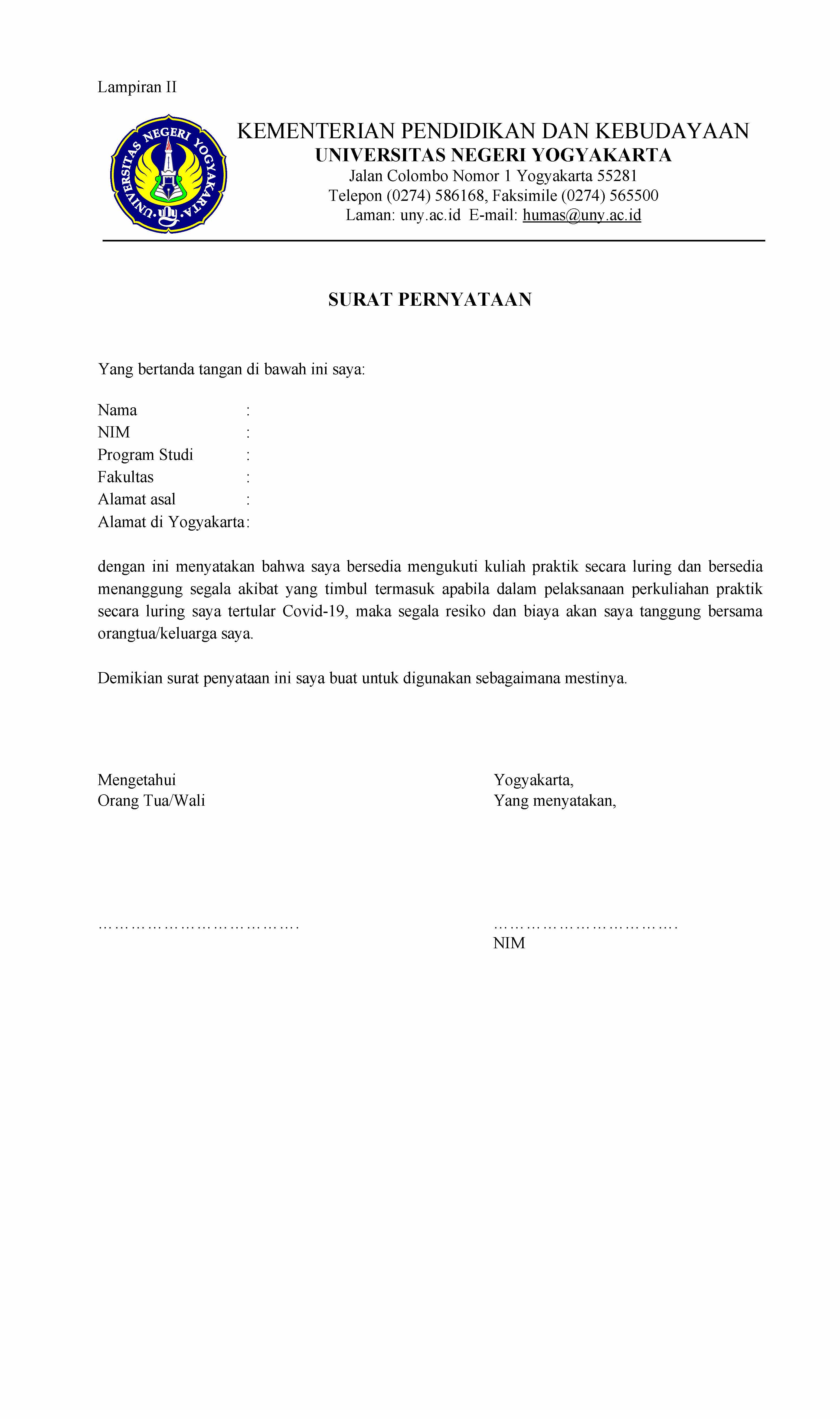 SURAT EDARAN NOMOR: 26/SE/2020 TENTANG PELAKSANAAN PERKULIAHAN SEMESTER GENAP 2020/2021